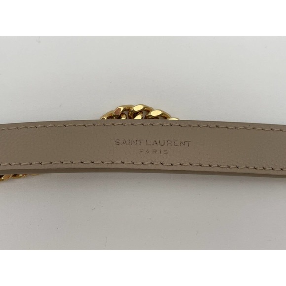 ❌SOLD❌Saint Laurent YSL Small Envelope Quilted Leather Crossbody Bag Purse Beige - Picture 9 of 12